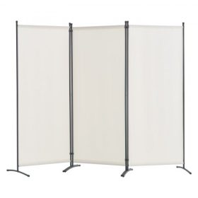   Térelválasztó 3 részes fehér paraván vízálló, összecsukható kivitel, stabil fémvázas szerkezet