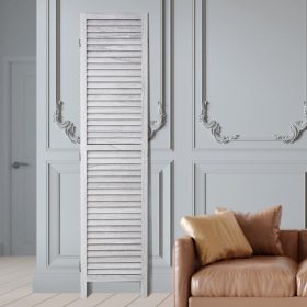   Térelválasztó 6 részes fehér fa paraván 242 cm széles, klasszikus stílusban