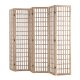 Térelválasztó japán stílusú 6 részes paraván természetes fa