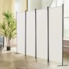 Térelválasztó 4 részes összecsukható paraván 224x45x171 cm fehér mobil térhatároló