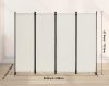 Térelválasztó 4 részes összecsukható paraván 224x45x171 cm fehér mobil térhatároló