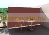 Room divider retractable screen 300x180 cm water repellent fabric wind deflector windshield brown color for outdoor and indoor use