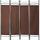 Spanish wall, room divider accordion indoor screen 180 cm high in brown color can be easily set up