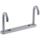 Steel fixing hook for room divider, anthracite