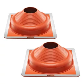   2 db Tetőátvezető szilikon gallér 160–300 mm csövekhez vízzáró gumigallér, alumínium peremmel