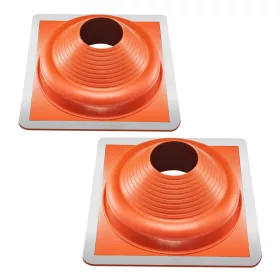   2 db szilikon tetőátvezető gallér 170–355 mm csövekhez négyzetes csőgallér alumínium peremmel