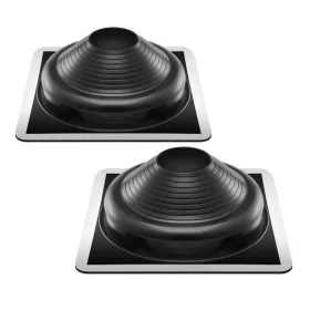   2 db EPDM tetőátvezető gallér 170–355 mm Tetőmandzsetta alumínium peremmel