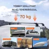 Univerzális autós tetőcsomagtartó keresztrúd szett 70 kg teherbírással tetőbox tartó 108 cm, zárható kivitel