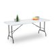 Event table foldable, folding in half waterproof 180 x 75 x 72 cm