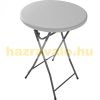 Event table, with plastic table top, 110 cm high, 80 cm diameter, e.g. weddings, standing receptions, garden parties