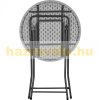 Event table, with plastic table top, 110 cm high, 80 cm diameter, e.g. weddings, standing receptions, garden parties