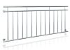 Balcony railing stainless French balcony acid-resistant steel 225x90 cm inox