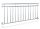 Balcony railing stainless French balcony acid-resistant steel 225x90 cm inox