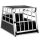Dogbox aluminum dog carrier for car 70x54x51cm practical mobile car cage single 