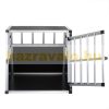 Dogbox aluminum dog carrier for car 70x54x51cm practical mobile car cage single 