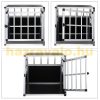 Dogbox aluminum dog carrier for car 70x54x51cm practical mobile car cage single 