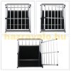 Dogbox aluminum dog carrier for car 90x66x72 cm practical mobile car cage single 