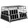 Dogbox aluminum dog carrier for car 98x70x51cm practical mobile car cage double 