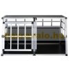 Dogbox aluminum dog carrier for car 98x70x51cm practical mobile car cage double 