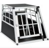 Dogbox aluminum dog carrier for car 54x69x50 cm practical mobile car cage single 