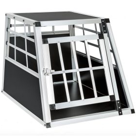   Dogbox alumínium kutya szállító autóba 54x69x50 cm praktikus mobil autós ketrec szimpla 