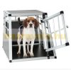 Dogbox aluminum dog carrier for car 54x69x50 cm practical mobile car cage single 