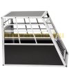 Dogbox aluminum dog carrier for car practical mobile car cage single 65x90x69.5 cm kennel with vertical back wall