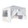 Garden pavilion with side film 3x3 m garden party tent collapsible beer tent pergola in white 