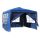 Garden gazebo with side film 3x3 m garden party tent collapsible beer tent pergola in blue color