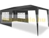 Garden gazebo with 5 side foils 3x6m garden party tent collapsible beer tent in anthracite color