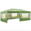 Garden gazebo with 5 side foils 3x6m garden party tent collapsible beer tent in anthracite color