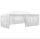 Event tent garden pavilion with 5 side foils 3x6m garden party tent collapsible beer tent in white