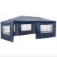 Kerti pavilon 5 oldalsó fóliával 3x6m kerti partisátor összerakható sörsátor kék színben