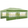 Garden pavilion with 5 side foils 3x6m garden party tent collapsible beer tent in red