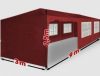 Event tent garden tent with 8 side foils 3x9 m garden party tent collapsible gazebo in red