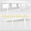 Fóliasátor kerti sátor 8 oldalsó fóliával 3x9 m kerti partysátor összecsukható pavilon több színben