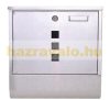 Stainless steel letterbox with square window inox newspaper holder letterbox modern letterbox