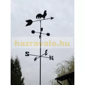Szélkakas szélkanállal, földbe szúrható kivitel