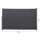 Room divider retractable screen 300x180 cm water-repellent fabric anthracite color windbreak windshield for outdoor and indoor use 