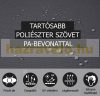 Térelválasztó kihúzható paraván 300x180 cm vízlepergető szövet szélfogó szélvédő szürke szín kültéri