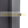 Térelválasztó kihúzható paraván 300x180 cm vízlepergető szövet szélfogó szélvédő szürke szín kültéri