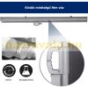 Room divider retractable screen 300x200 cm water-repellent fabric anthracite color windbreak windshield for outdoor and indoor use 