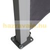 Room divider retractable screen 300x200 cm water-repellent fabric anthracite color windbreak windshield for outdoor and indoor use 