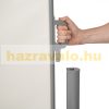 Térelválasztó kihúzható paraván 300x180 cm vízlepergető szövet szélfogó szélvédő tört fehér szín bar