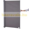 Térelválasztó kihúzható paraván 300x160 cm vízlepergető szövet szélfogó szélvédő világos szürke