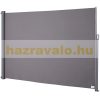 Térelválasztó kihúzható paraván 300x160 cm vízlepergető szövet szélfogó szélvédő világos szürke