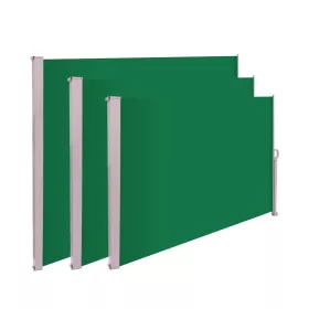 Térelválasztó kihúzható paraván 300x160 cm vízlepergető szövet szélfogó szélvédő zöld