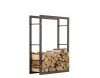 Indoor firewood storage wood holder stand frame loft - industrial style 60x100x25 cm 