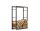 Indoor firewood storage wood holder stand frame loft - industrial style 60x100x25 cm 