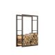 Indoor firewood storage wood holder stand frame loft - industrial style 60x100x25 cm 